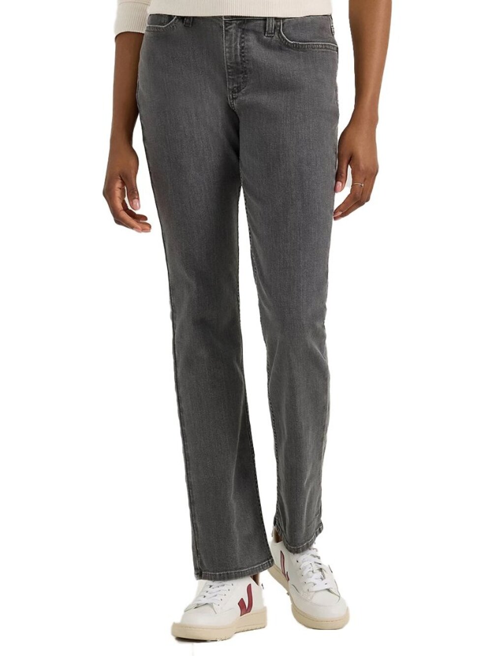 Women's Lee Legendary Straight Jeans, Size: 10 Regular, Washed Black
